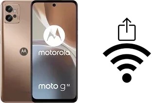 Como gerar um código QR com a senha Wifi em um Motorola Moto G32