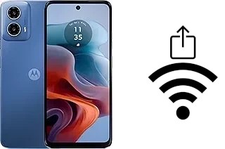 Como gerar um código QR com a senha Wifi em um Motorola Moto G34