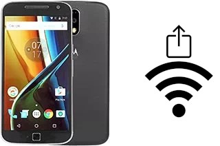 Como gerar um código QR com a senha Wifi em um Motorola Moto G4 Plus