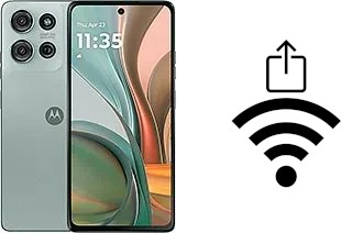 Como gerar um código QR com a senha Wifi em um Motorola Moto G75