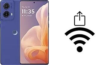 Como gerar um código QR com a senha Wifi em um Motorola Moto G85