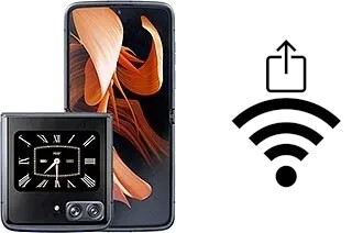 Como gerar um código QR com a senha Wifi em um Motorola Moto Razr 2022