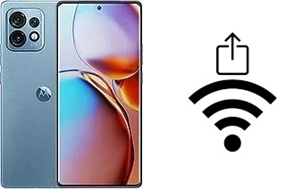 Como gerar um código QR com a senha Wifi em um Motorola Moto X40