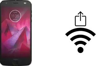 Como gerar um código QR com a senha Wifi em um Motorola Moto Z 2018