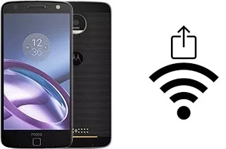 Como gerar um código QR com a senha Wifi em um Motorola Moto Z