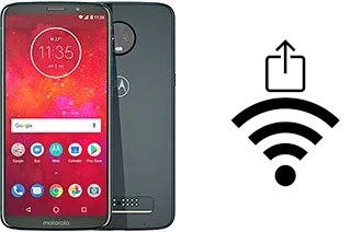 Como gerar um código QR com a senha Wifi em um Motorola Moto Z3 Play