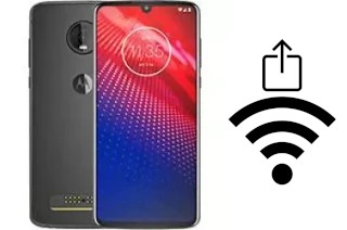 Como gerar um código QR com a senha Wifi em um Motorola Moto Z4 Force