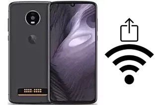 Como gerar um código QR com a senha Wifi em um Motorola Moto Z4 Play