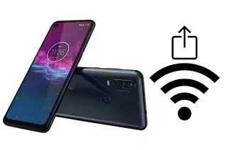 Como gerar um código QR com a senha Wifi em um Motorola One Action