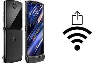 Como gerar um código QR com a senha Wifi em um Motorola Razr 2019