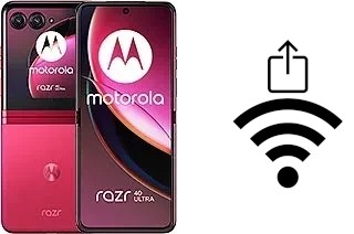 Como gerar um código QR com a senha Wifi em um Motorola Razr 40 Ultra