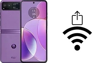 Como gerar um código QR com a senha Wifi em um Motorola Razr 40