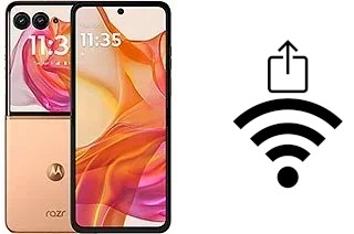 Como gerar um código QR com a senha Wifi em um Motorola Razr 50 Ultra