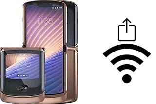 Como gerar um código QR com a senha Wifi em um Motorola Razr 5G