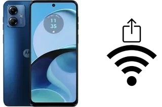 Como gerar um código QR com a senha Wifi em um Motorola Moto G14