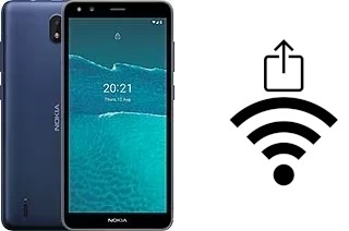 Como gerar um código QR com a senha Wifi em um Nokia C1 2nd Edition