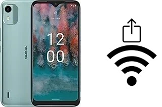 Como gerar um código QR com a senha Wifi em um Nokia C12 Plus