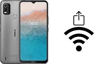 Como gerar um código QR com a senha Wifi em um Nokia C21 Plus