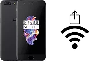 Como gerar um código QR com a senha Wifi em um OnePlus 5