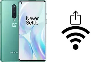 Como gerar um código QR com a senha Wifi em um OnePlus 8