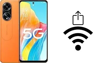 Como gerar um código QR com a senha Wifi em um Oppo A1 (2023)