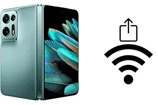 Como gerar um código QR com a senha Wifi em um Oppo Find N2