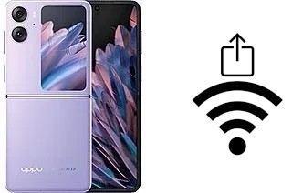 Como gerar um código QR com a senha Wifi em um Oppo Find N2 Flip