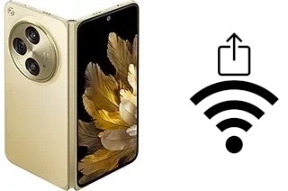 Como gerar um código QR com a senha Wifi em um Oppo Find N3