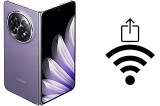 Como gerar um código QR com a senha Wifi em um Oppo Find N5