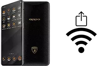 Como gerar um código QR com a senha Wifi em um Oppo Find X Lamborghini