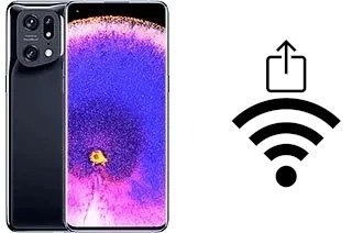 Como gerar um código QR com a senha Wifi em um Oppo Find X5 Pro