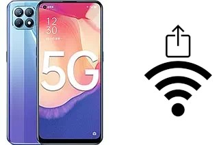 Como gerar um código QR com a senha Wifi em um Oppo Reno4 SE