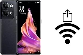 Como gerar um código QR com a senha Wifi em um Oppo Reno9