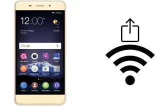 Como gerar um código QR com a senha Wifi em um QMobile M6 Lite