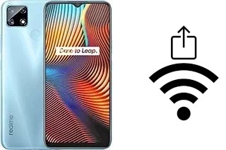 Como gerar um código QR com a senha Wifi em um Realme 7i (Global)