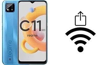 Como gerar um código QR com a senha Wifi em um Realme C11 (2021)