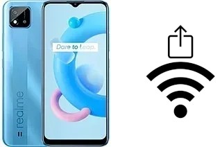 Como gerar um código QR com a senha Wifi em um Realme C20