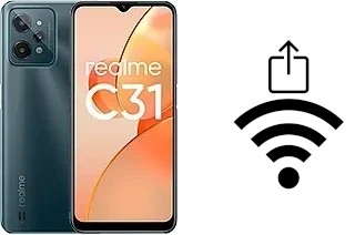 Como gerar um código QR com a senha Wifi em um Realme C31