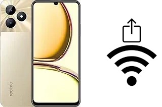 Como gerar um código QR com a senha Wifi em um Realme C53 (India)