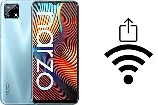 Como gerar um código QR com a senha Wifi em um Realme Narzo 20