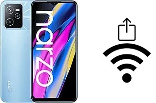 Como gerar um código QR com a senha Wifi em um Realme Narzo 50A Prime