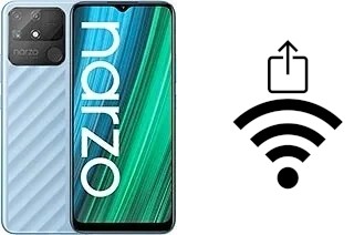 Como gerar um código QR com a senha Wifi em um Realme Narzo 50A