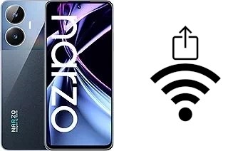 Como gerar um código QR com a senha Wifi em um Realme narzo N55