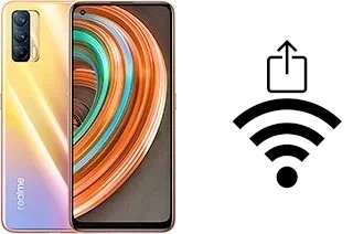 Como gerar um código QR com a senha Wifi em um Realme X7 (India)