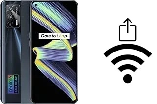 Como gerar um código QR com a senha Wifi em um Realme X7 Max 5G