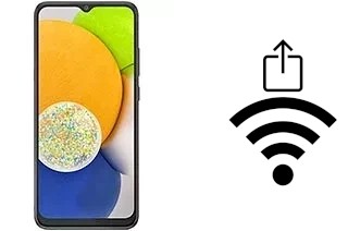 Como gerar um código QR com a senha Wifi em um Samsung Galaxy A03