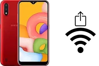 Como gerar um código QR com a senha Wifi em um Samsung Galaxy A01