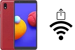 Como gerar um código QR com a senha Wifi em um Samsung Galaxy M01 Core