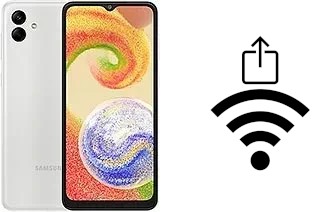 Como gerar um código QR com a senha Wifi em um Samsung Galaxy A04