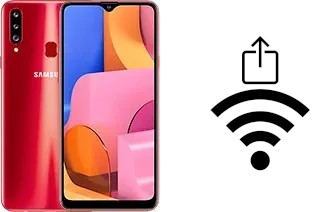 Como gerar um código QR com a senha Wifi em um Samsung Galaxy A20s